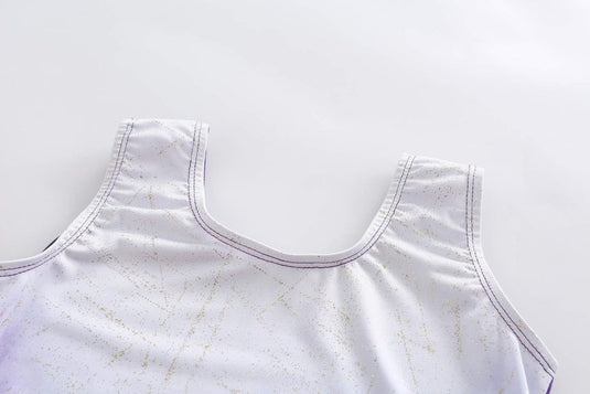 Turnpakje voor meisjes, lange mouwen, mouwloos, kleurverloop, glanzend, gymnastiekpanty voor dansen, ballet, gymnastiek, atletiek, peuters, meisjes - happygetfit.com