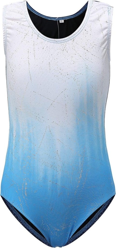 Load image into Gallery viewer, Turnpakje voor meisjes, lange mouwen, mouwloos, kleurverloop, glanzend, gymnastiekpanty voor dansen, ballet, gymnastiek, atletiek, peuters, meisjes - happygetfit.com
