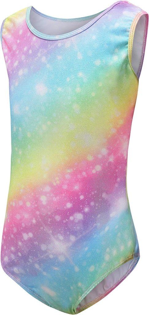 Turnpakje voor meisjes, lange mouwen, mouwloos, kleurverloop, glanzend, gymnastiekpanty voor dansen, ballet, gymnastiek, atletiek, peuters, meisjes - happygetfit.com