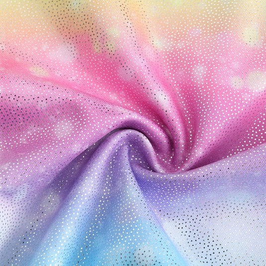 Turnpakje voor meisjes, lange mouwen, mouwloos, kleurverloop, glanzend, gymnastiekpanty voor dansen, ballet, gymnastiek, atletiek, peuters, meisjes - happygetfit.com