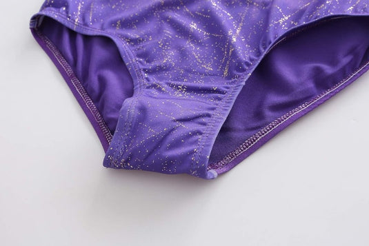 Turnpakje voor meisjes, lange mouwen, mouwloos, kleurverloop, glanzend, gymnastiekpanty voor dansen, ballet, gymnastiek, atletiek, peuters, meisjes - happygetfit.com