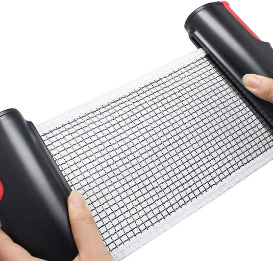 Uitschuifbaar tafeltennisnet tot 190 cm met verstelbare klemmen voor tafels tot 5 cm dik – pingpongnet – tafeltennisaccessoires - happygetfit.com