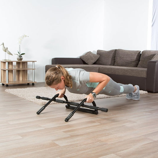 Ultrasport Pull-Up Bar, door rack, upper body trainer, multifunctional trainer, can be used without Drilling, training device for home and office, push-up bar, suitable for various exercises - happygetfit.com