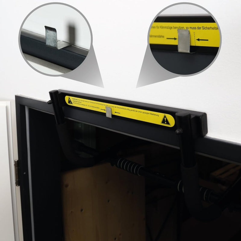 Load image into Gallery viewer, Ultrasport Pull-Up Bar, door rack, upper body trainer, multifunctional trainer, can be used without Drilling, training device for home and office, push-up bar, suitable for various exercises - happygetfit.com
