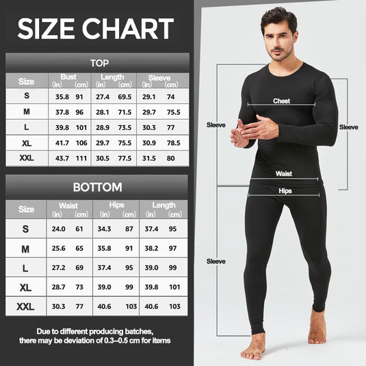 UNIQUEBELLA Functioneel ondergoed voor heren, ademend, ski-ondergoed voor mannen, winter, thermisch ondergoed voor joggen, fietsen, voetbal, skiën, motorfiets, warm - happygetfit.com