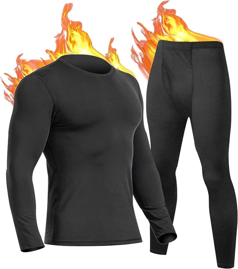Load image into Gallery viewer, UNIQUEBELLA Functioneel ondergoed voor heren, ademend, ski-ondergoed voor mannen, winter, thermisch ondergoed voor joggen, fietsen, voetbal, skiën, motorfiets, warm - happygetfit.com
