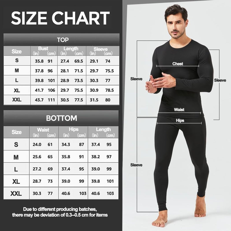 Load image into Gallery viewer, UNIQUEBELLA Functioneel ondergoed voor heren, ademend, ski-ondergoed voor mannen, winter, thermisch ondergoed voor joggen, fietsen, voetbal, skiën, motorfiets, warm - happygetfit.com
