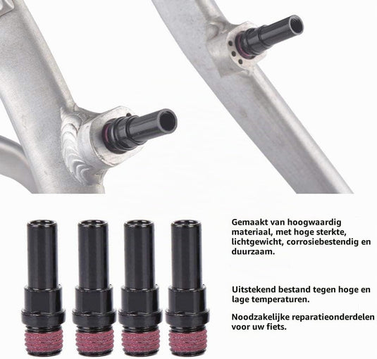 V-brake bevestigingsbouten 4 stuks M8 M10 voor mountainbike frame en voorvork – remschroeven – fietsonderdelen - happygetfit.com