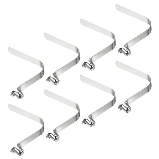 Veerklemmen voor telescopische buizen 8x5,5 mm (8 stuks) - Kajak peddel borgpennen - Tentpaal borgclips staal - happygetfit.com