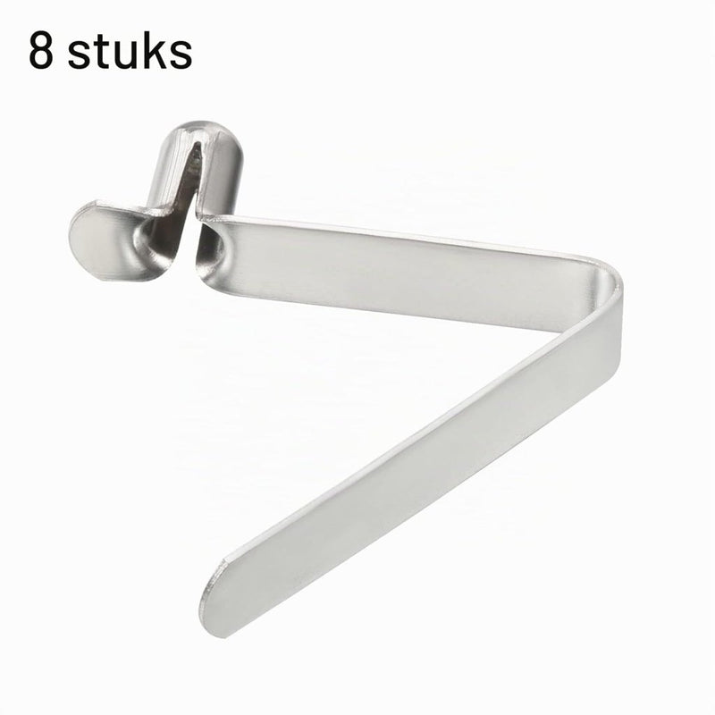 Load image into Gallery viewer, Veerklemmen voor telescopische buizen 8x5,5 mm (8 stuks) - Kajak peddel borgpennen - Tentpaal borgclips staal - happygetfit.com

