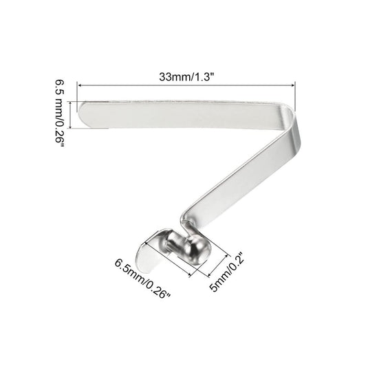 Veerklemmen voor telescopische buizen 8x5,5 mm (8 stuks) - Kajak peddel borgpennen - Tentpaal borgclips staal - happygetfit.com
