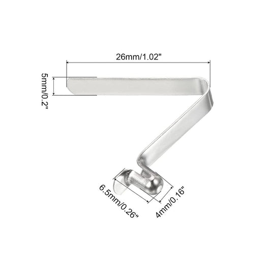 Veerklemmen voor telescopische buizen 8x5,5 mm (8 stuks) - Kajak peddel borgpennen - Tentpaal borgclips staal - happygetfit.com
