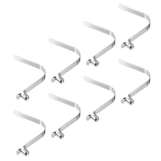 Veerklemmen voor telescopische buizen 8x5,5 mm (8 stuks) - Kajak peddel borgpennen - Tentpaal borgclips staal - happygetfit.com