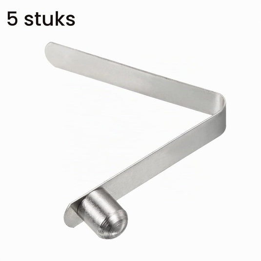 Veerklemmen voor telescopische buizen 8x6,5 mm (5 stuks) - Kajak peddel borgpennen - Tentpaal borgclips staal - happygetfit.com