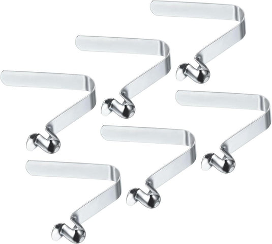 Veerklemmen voor telescopische buizen 9x8 mm (6 stuks) - Kajak peddel borgpennen - Tentpaal borgclips staal - happygetfit.com