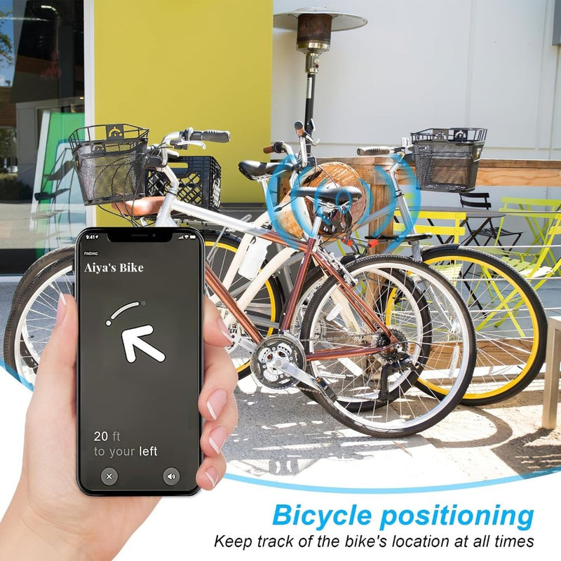 Laad afbeelding in Galerijviewer, Verborgen AirTag fietshouder van ABS kunststof met 8 kabelbinders voor montage onder fietszadel – trackerhouder – fietsbeveiliging - happygetfit.com
