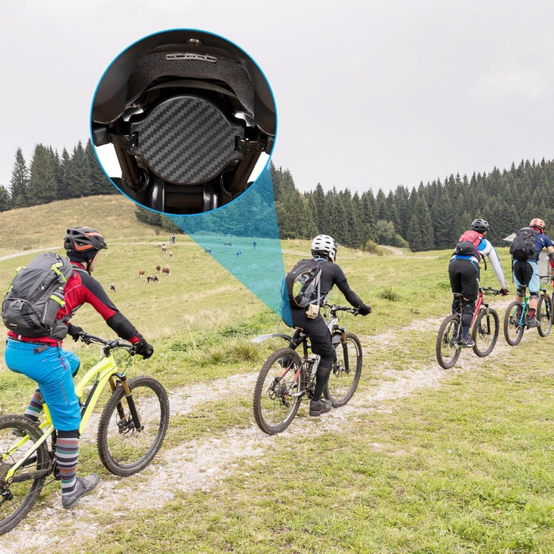 Laad afbeelding in Galerijviewer, Verborgen AirTag fietshouder van ABS kunststof met 8 kabelbinders voor montage onder fietszadel – trackerhouder – fietsbeveiliging - happygetfit.com
