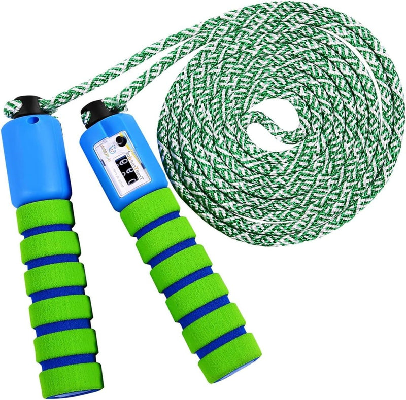 Chargez l'image dans la visionneuse de la galerie, Verstelbaar kinderspringtouw met teller - happygetfit.com
