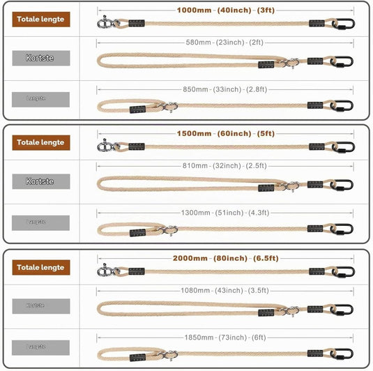 Verstelbaar schommeltouw 1 meter van gevlochten polyester met karabijnhaak en gesp – ophangriem – boomschommel accessoires - happygetfit.com