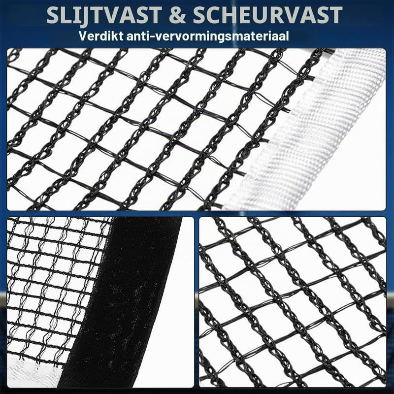 Laad afbeelding in Galerijviewer, Verstelbaar tafeltennisnet tot 175 cm van stevig polyester en katoen voor binnen en buiten – pingpongnet – tafeltennisaccessoires - happygetfit.com
