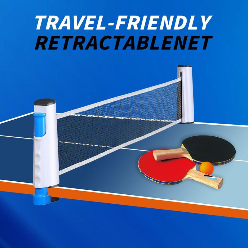 Laad afbeelding in Galerijviewer, Verstelbaar tafeltennisnet tot 175 cm van stevig polyester en katoen voor binnen en buiten – pingpongnet – tafeltennisaccessoires - happygetfit.com
