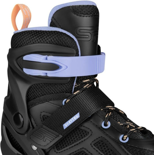 Verstelbare 4-in-1 skates voor kinderen – inline rolschaatsen triskates en schaatsen – zwart paars - happygetfit.com
