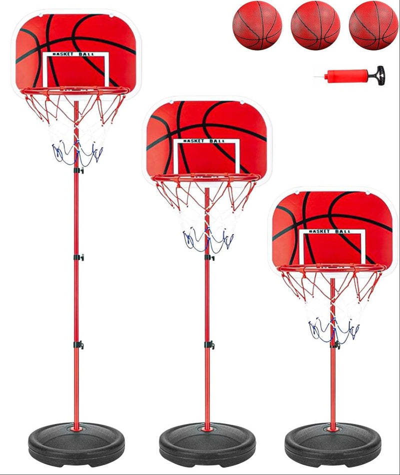 Laden Sie das Bild in Galerie -Viewer, Verstelbare basketbalstandaard voor kinderen 50-150 cm - happygetfit.com
