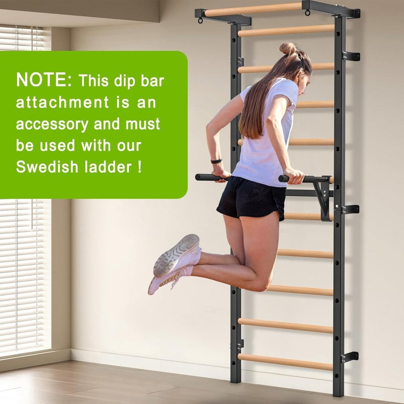 Laden Sie das Bild in Galerie -Viewer, Verstelbare dip bar bevestiging voor klimrek tot 113 kg – dipstation – krachttraining - happygetfit.com
