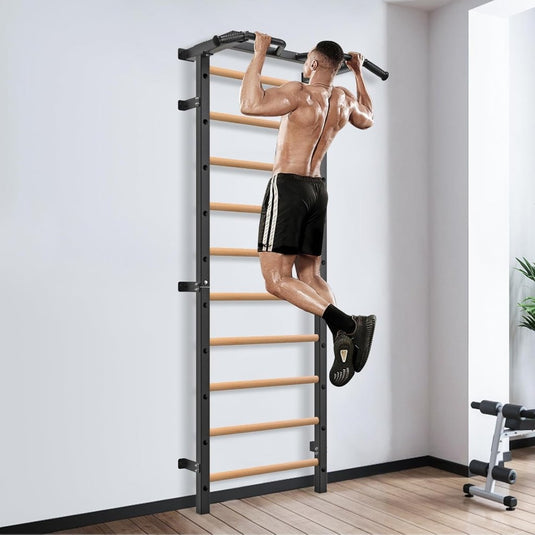 Verstelbare dip bar bevestiging voor Zweedse ladder tot 150 kg – dipstation – krachttraining - happygetfit.com