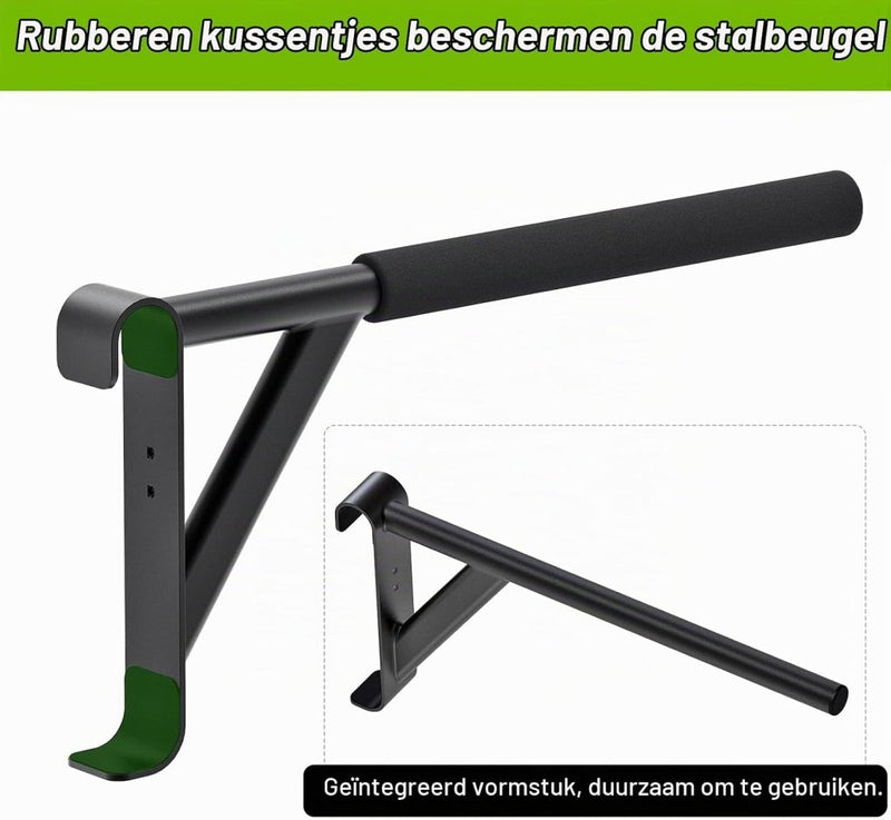 Załaduj obraz do przeglądarki galerii, Verstelbare dip bar bevestiging voor Zweedse ladder tot 150 kg – dipstation – krachttraining - happygetfit.com
