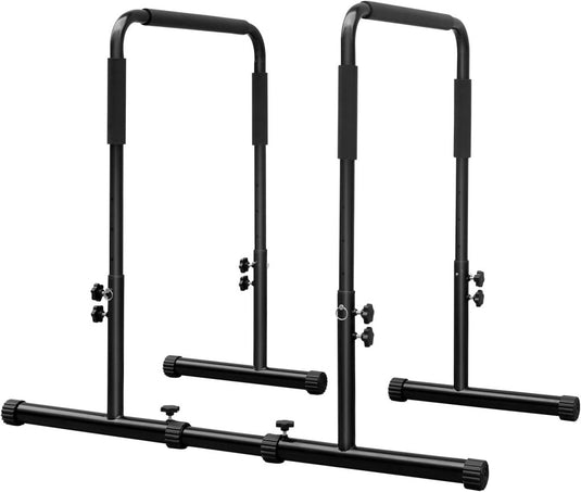 Verstelbare dip bars van staal 79-94 cm tot 158 kg – dip station – calisthenics - happygetfit.com