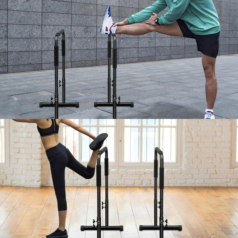 Chargez l'image dans la visionneuse de la galerie, Verstelbare dip bars van staal 79-94 cm tot 158 kg – dip station – calisthenics - happygetfit.com
