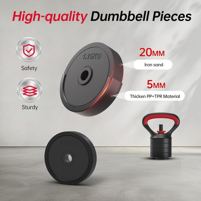 Chargez l'image dans la visionneuse de la galerie, Verstelbare dumbbell set 4-in-1 10 kg - happygetfit.com
