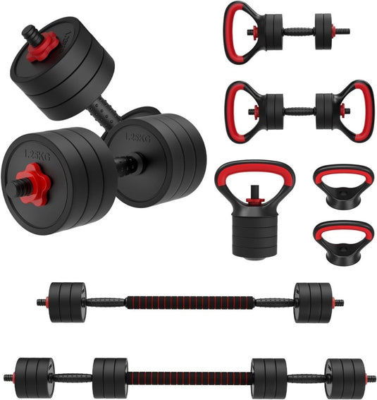 Verstelbare dumbbell set 4-in-1 10 kg - happygetfit.com