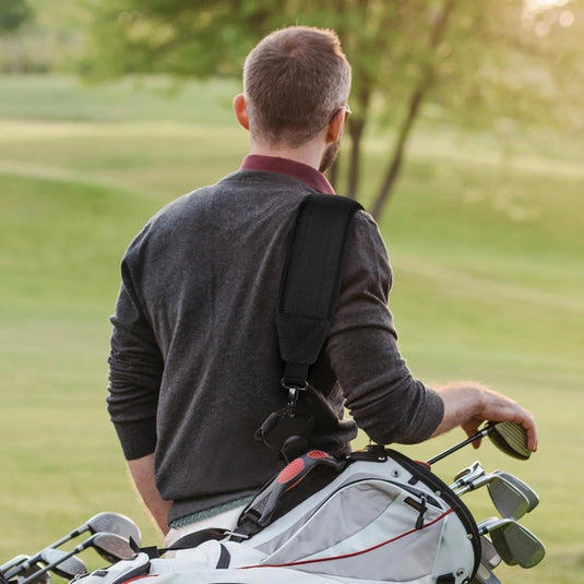Verstelbare golftas schouderriem met gewatteerde draagband en metalen clips – draagriem – golftas accessoires - happygetfit.com