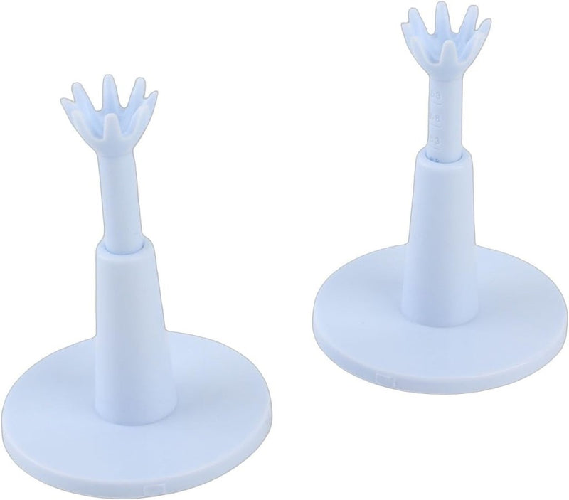 Laden Sie das Bild in Galerie -Viewer, Verstelbare golftees 2 stuks van kunststof met rubberen balhouder 53 tot 73 mm – golfafslag – golftraining - happygetfit.com
