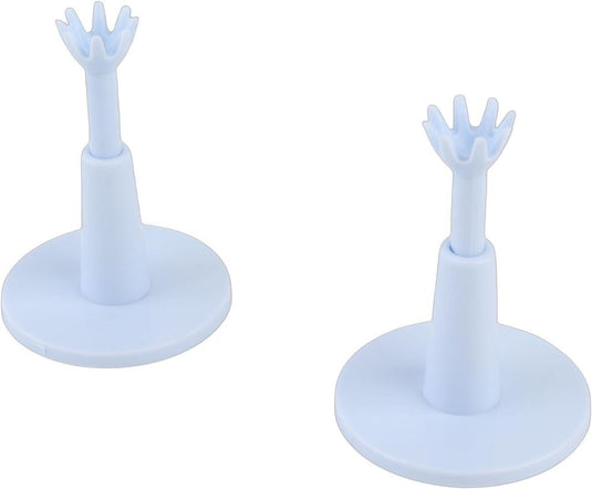 Verstelbare golftees 2 stuks van kunststof met rubberen balhouder 53 tot 73 mm – golfafslag – golftraining - happygetfit.com