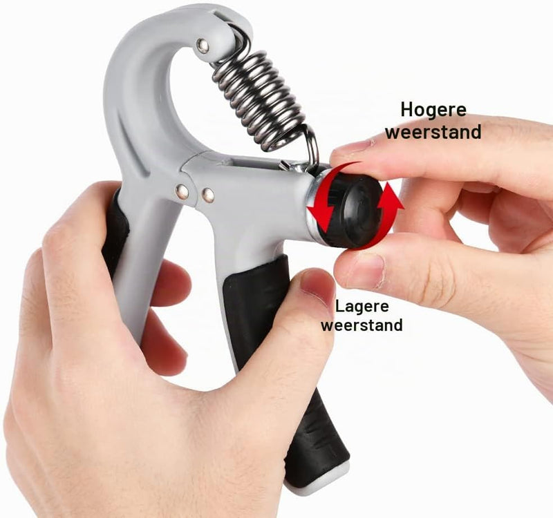 Charger l’image dans la visionneuse de galerie, Verstelbare handtrainer 10 tot 50 kg met antislip handgrepen voor hand- en onderarmtraining – griptrainer – knijpkracht - happygetfit.com
