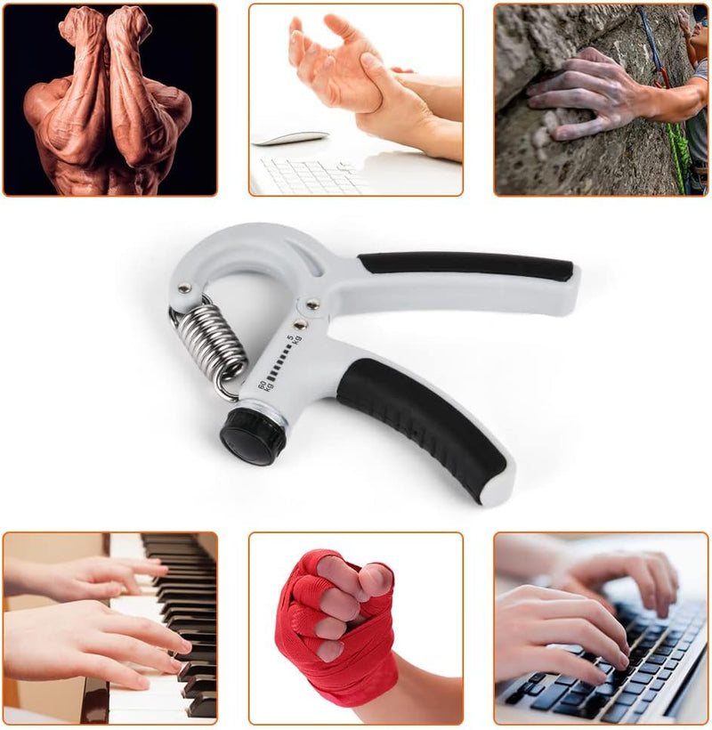 Charger l’image dans la visionneuse de galerie, Verstelbare handtrainer 10 tot 50 kg met antislip handgrepen voor hand- en onderarmtraining – griptrainer – knijpkracht - happygetfit.com
