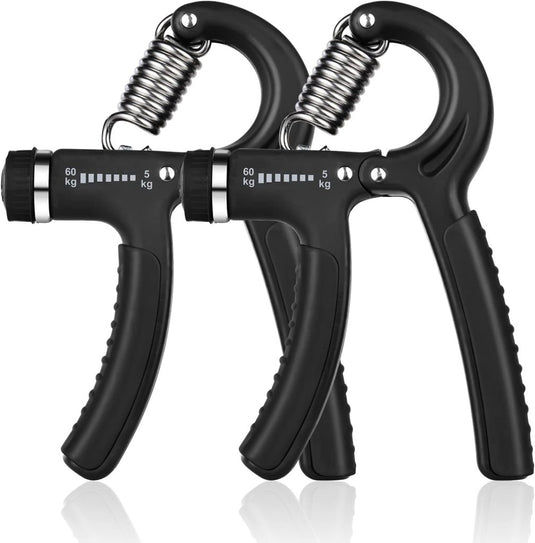 Verstelbare handtrainer 10 tot 50 kg met antislip handgrepen voor hand- en onderarmtraining – griptrainer – knijpkracht - happygetfit.com