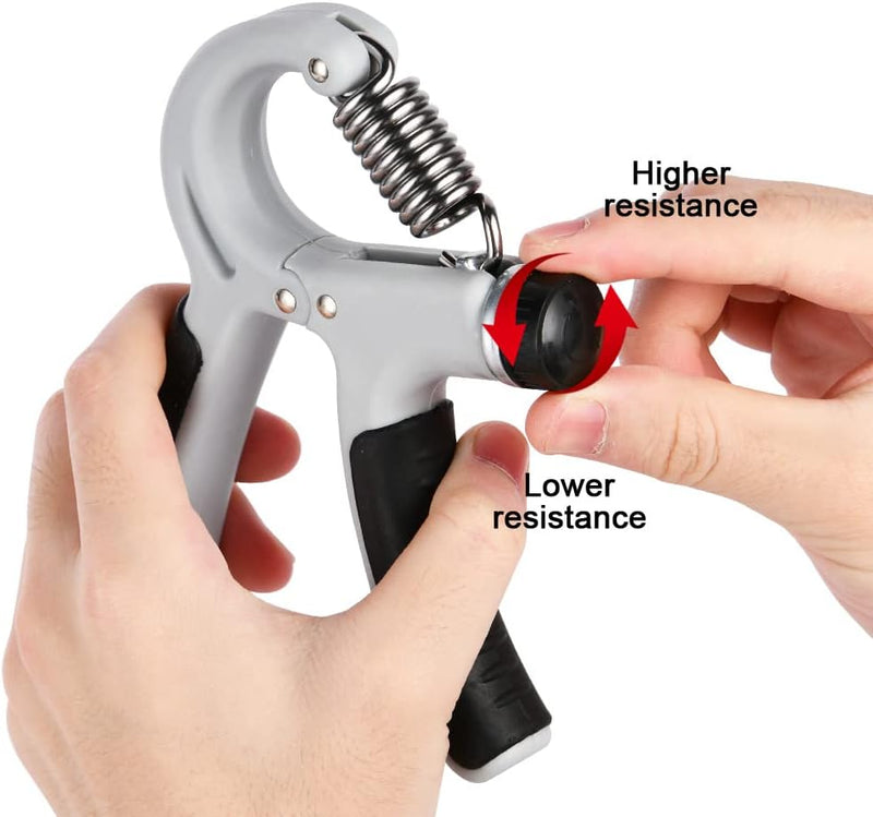 Charger l’image dans la visionneuse de galerie, Verstelbare handtrainer 10 tot 50 kg met antislip handgrepen voor hand- en onderarmtraining – griptrainer – knijpkracht - happygetfit.com
