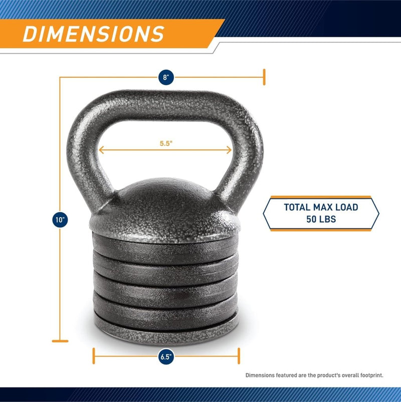 Laad afbeelding in Galerijviewer, De &quot;Transformeer je thuisworkouts met onze verstelbare kettlebell gewichtenset!&quot; is perfect voor krachttraining, met een 8 inch breed en 10 inch hoog ontwerp met een handvat. Het ondersteunt een maximale belasting van 20 kg, ideaal voor het verbeteren van de spieropbouw.
