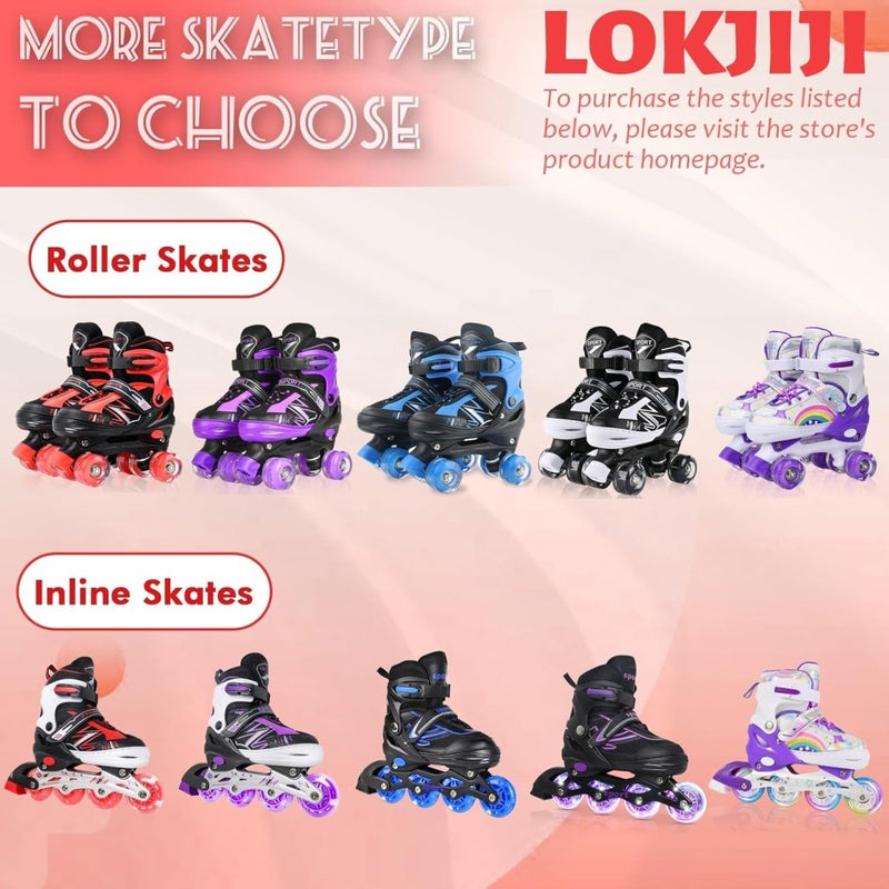 Laad afbeelding in Galerijviewer, Verstelbare Kinderen inline skates voor Meisjes Jongens Beginners, Paars &amp; Rood Inline skates voor Kinderen en Tieners met lichtgevende wielen voor binnen en buiten Sport - happygetfit.com
