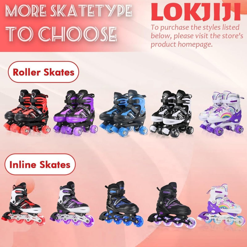 Laad afbeelding in Galerijviewer, Verstelbare Kinderen inline skates voor Meisjes Jongens Beginners, Paars &amp; Rood Inline skates voor Kinderen en Tieners met lichtgevende wielen voor binnen en buiten Sport - happygetfit.com
