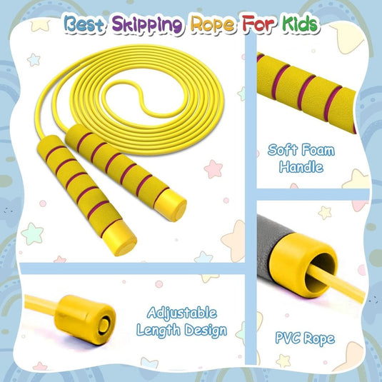 Verstelbare kinderspringtouwen set van 7 stuks - happygetfit.com