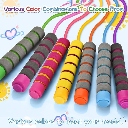 Verstelbare kinderspringtouwen set van 7 stuks - happygetfit.com