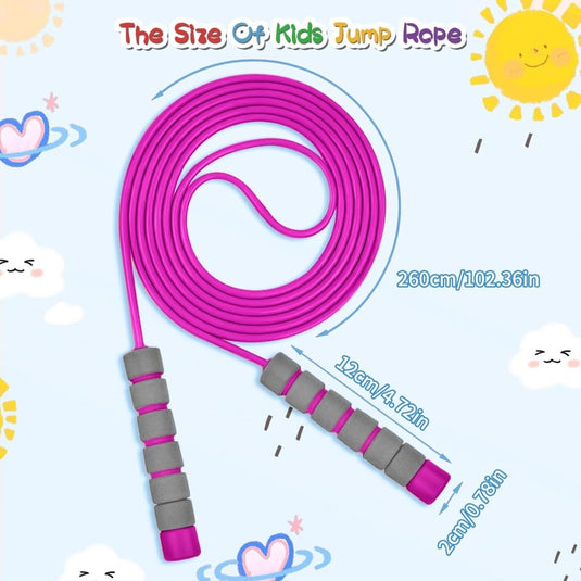 Verstelbare kinderspringtouwen set van 7 stuks - happygetfit.com