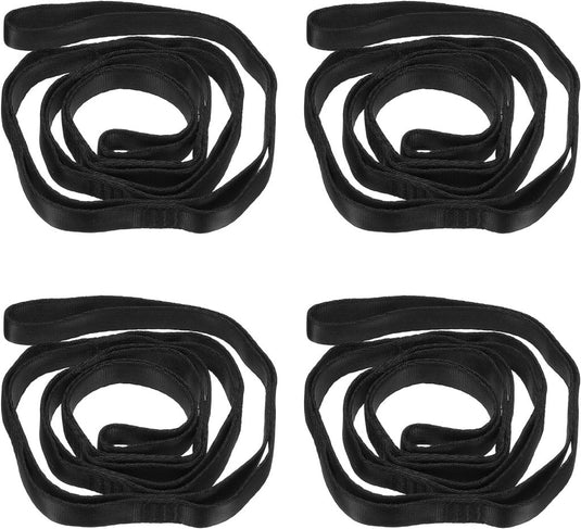 Verstelbare ophangbanden 4 stuks 180 x 2 cm van nylon met 8 lussen – daisy chains – aerial yoga - happygetfit.com
