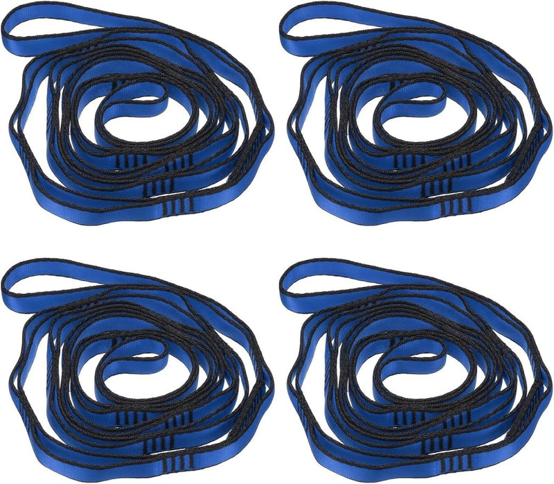 Carica l’immagine nel visualizzatore della galleria, Verstelbare ophangbanden 4 stuks 180 x 2 cm van nylon met 8 lussen – daisy chains – aerial yoga - happygetfit.com
