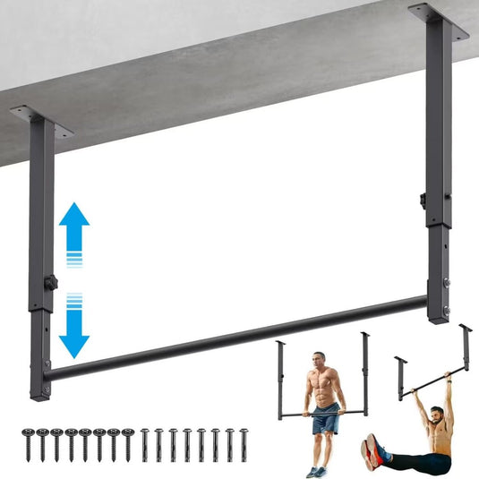 Verstelbare optrekstang voor plafondmontage heavy duty – pull-up bar – krachttraining - happygetfit.com
